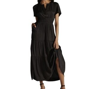 Anthropologie Black Maxi Dress